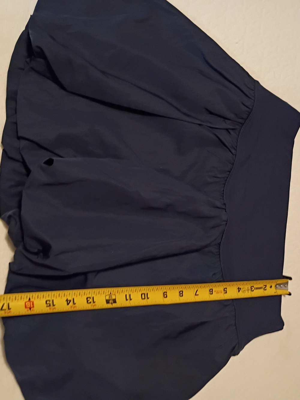 Women’s Navy Blue Skirt with Wide Waistband And Shorts Underneath